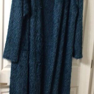 Elegant Long Dark Teal Eye Lash Sweater